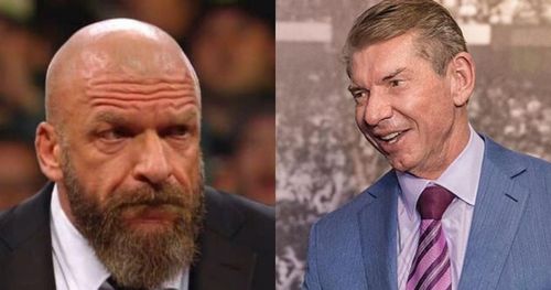 Triple H and Vince McMahon.