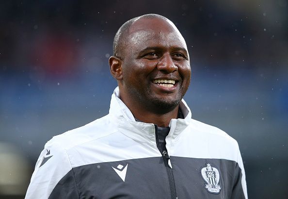 Nice manager Patrick Vieira in their preseason friendly with Burnley.