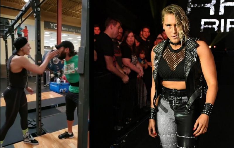 Rhea Ripley has her own unique way to motivate her peers