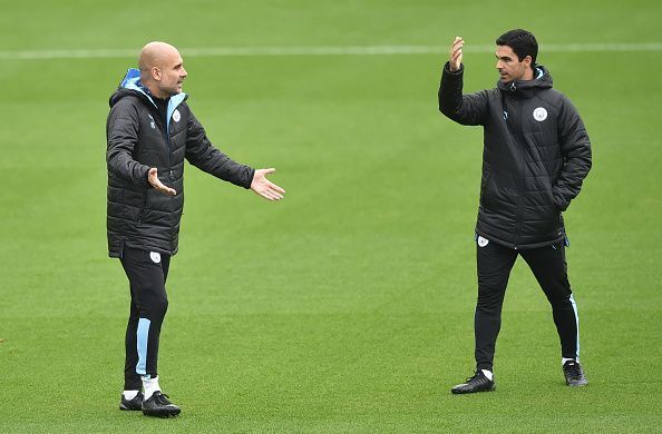 Mikel Arteta is assistant manager at Manchester City to Pep Guardiola