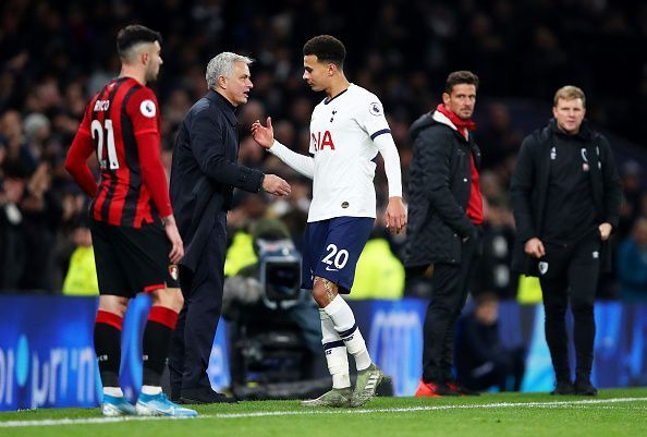 Dele Alli scored twice today as Tottenham beat Bournemouth 3-2