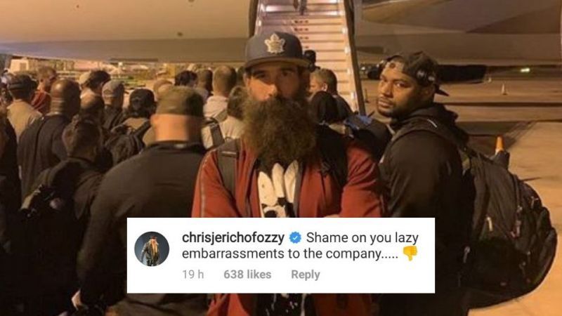 Chris Jericho threw shade at WWE on Luke Harper's Instagram post