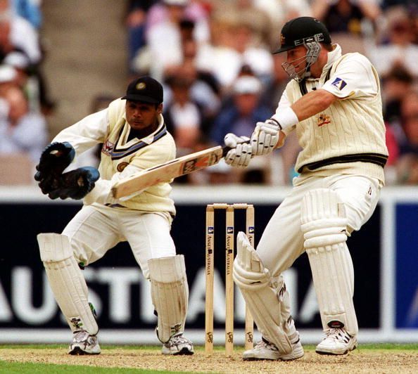 MSK Prasad (left) during his playing days