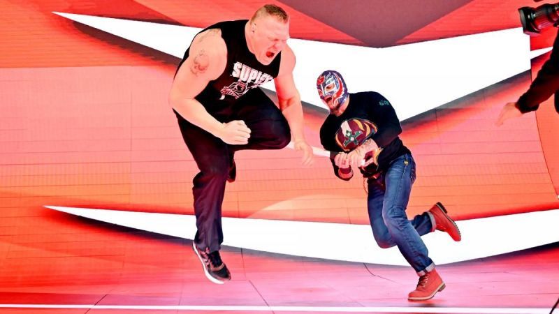 Brock Lesnar vs Rey Mysterio is on the card
