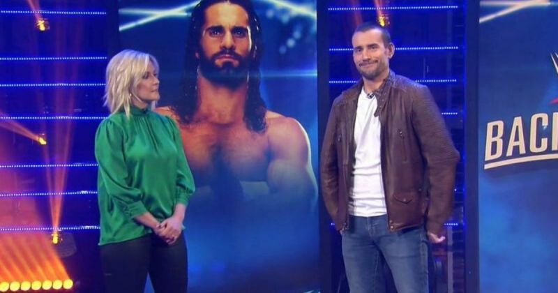 Renee Young and CM Punk on WWE Backstage.