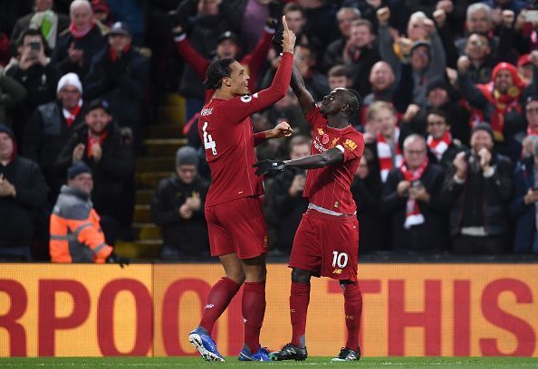 Liverpool FC v Manchester City - The Reds celebrate!