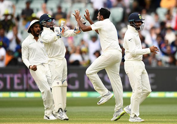 Ravichandran Ashwin celebrates a dismissal