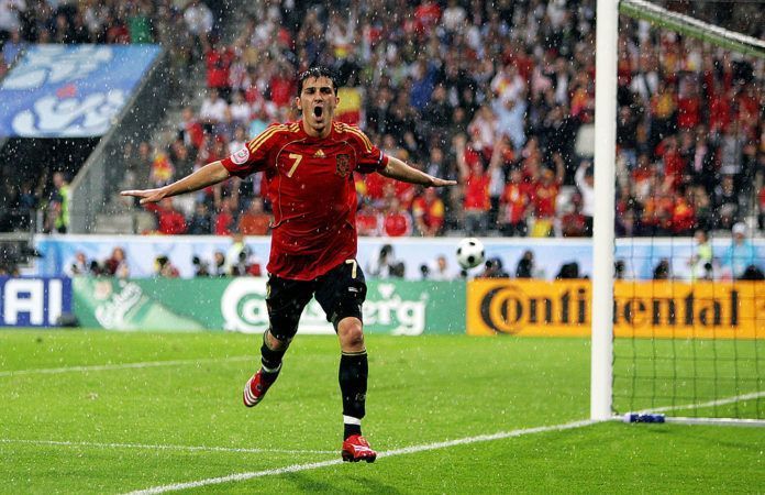 David Villa at Euro 2008