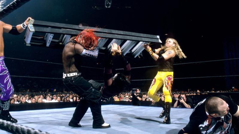 Edge & Christian, the Hardyz and Dudleyz at Wrestle Mania 2000