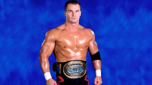 Lance Storm with the WWE Intercontinental Championship.