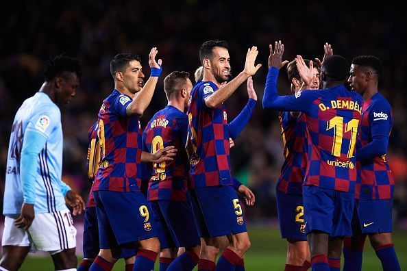 Barca got back to winning ways against Celta