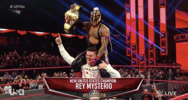 Rey Mysterio became the new United States Champion on Raw