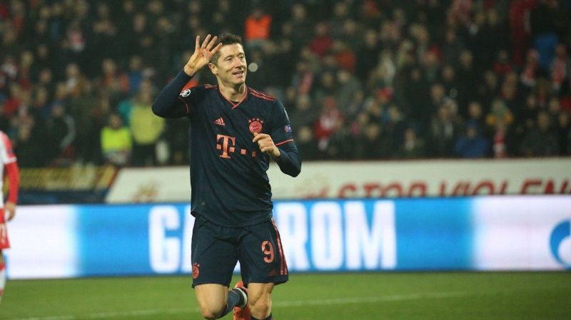 Lewandowski exults after his first 4-goal Champions goal hat-trick in 6 years