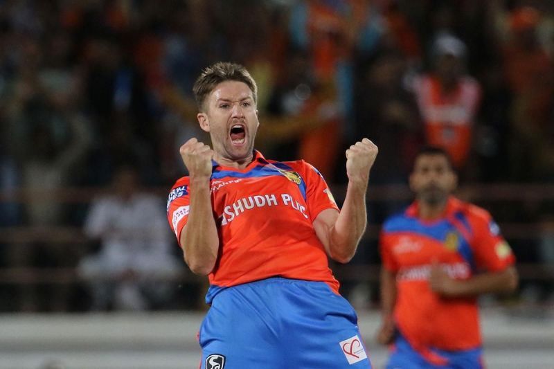 Andrew Tye after taking a hat-trick on IPL debut (Photo: IPLT20.com)