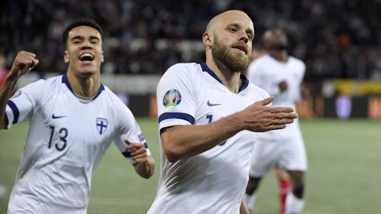 Teemu Pukki scored twice as Finland beat Liechtenstein to qualify for Euro 2020.