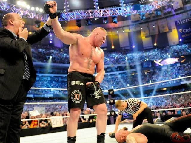 Lesnar breaks the streak