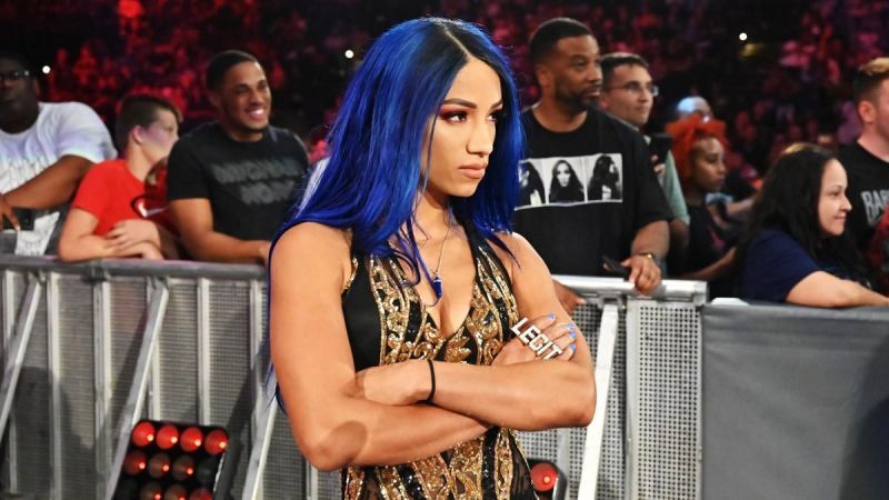 Sasha Banks first revealed her blue hair after SummerSlam