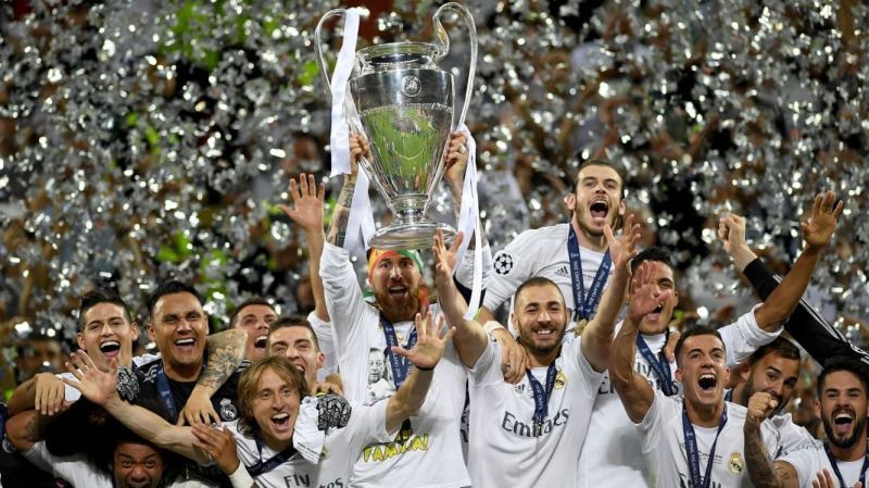 Madrid hoist aloft their 2nd Champions League title in 3 years