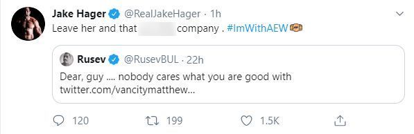 Jake Hager is not afraid to speak his mind!