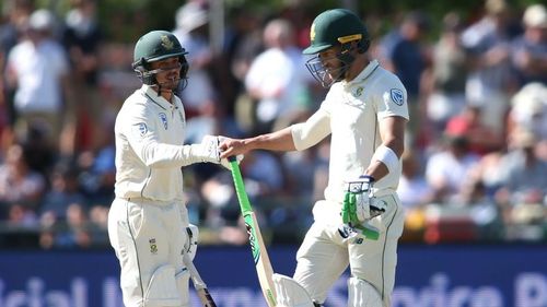 South Africa captain Faf du Plessis (right) and wicketkeeper-batsman Quinton de Kock