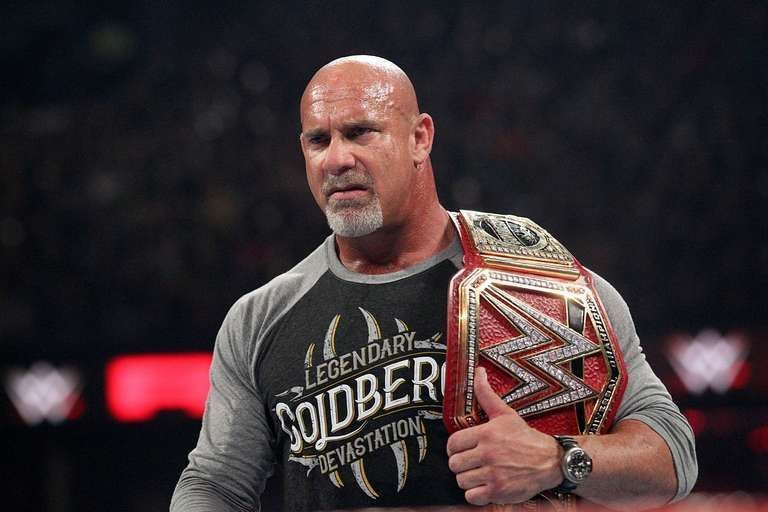 Goldberg during his short-lived Universal title run in 2017