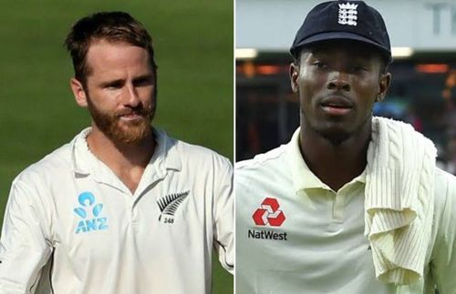 Kane Williamson (left) and Jofra Archer (right)