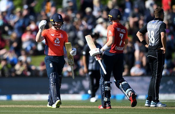 Eoin Morgan finished the match in style.
