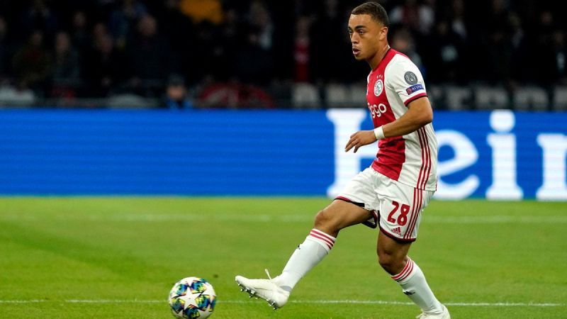 Dest representing Ajax in the UEFA Champions League