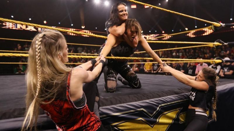 Rhea Ripley held her own against the three MMA Horsewomen