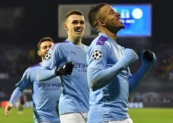 Gabriel Jesus celebrates