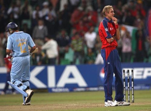 Yuvraj Singh had hit six sixes in Stuart Broad's over during the 2007 T20 World Cup