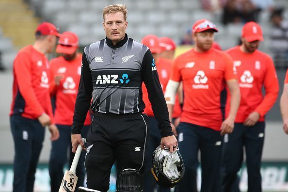Martin Guptil during the T20 series against England earlier this year