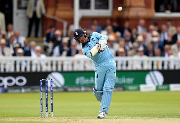 Jason Roy in action for England