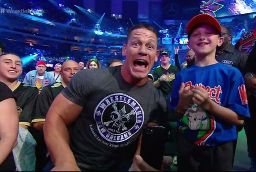 John Cena with a fan