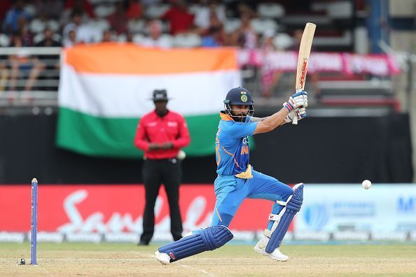 Virat Kohli in action for India