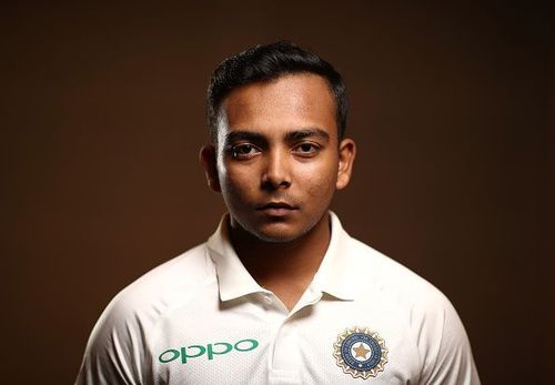 Prithvi Shaw in Indian Test team uniform