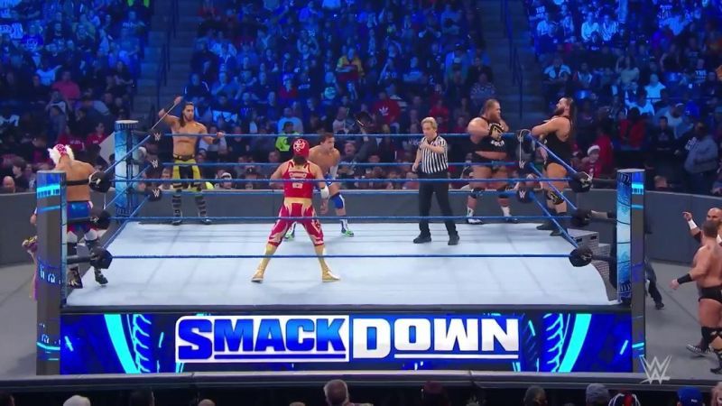 A huge four-way match stole the show