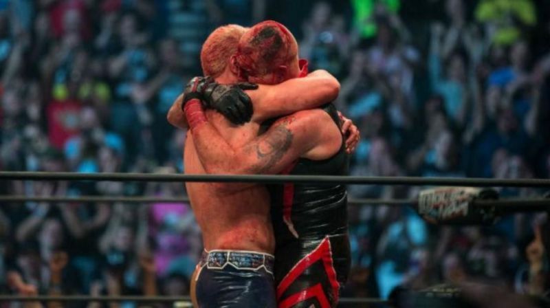 Dustin Rhodes with brother Cody