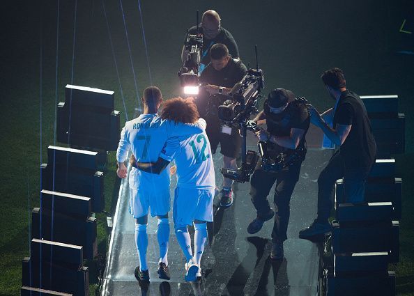 Real Madrid Celebrate After Victory In The Champions League Final Against Liverpool