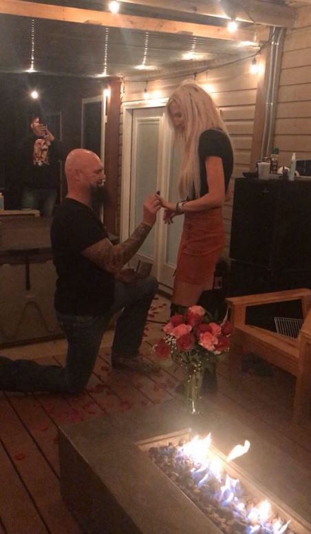 Gallows proposing to Bethany back in November