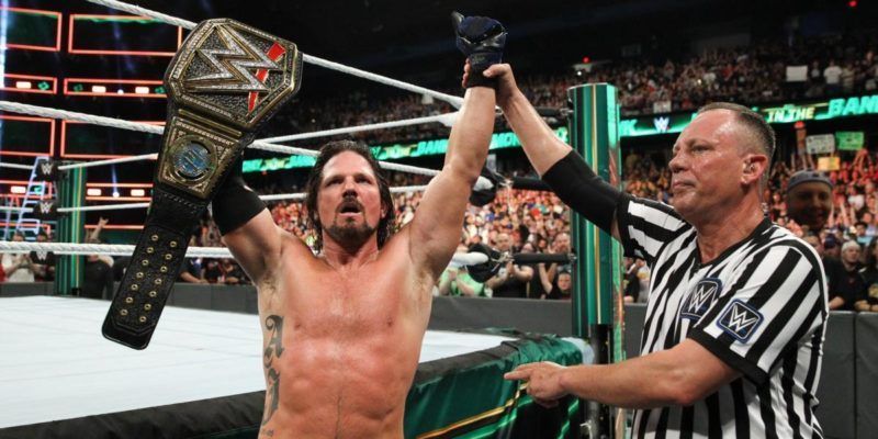 AJ Styles won the WWE Championship in his first year with the company