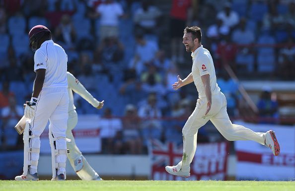 Mark Wood bowled at searing pace against West Indies in St Lucia Test