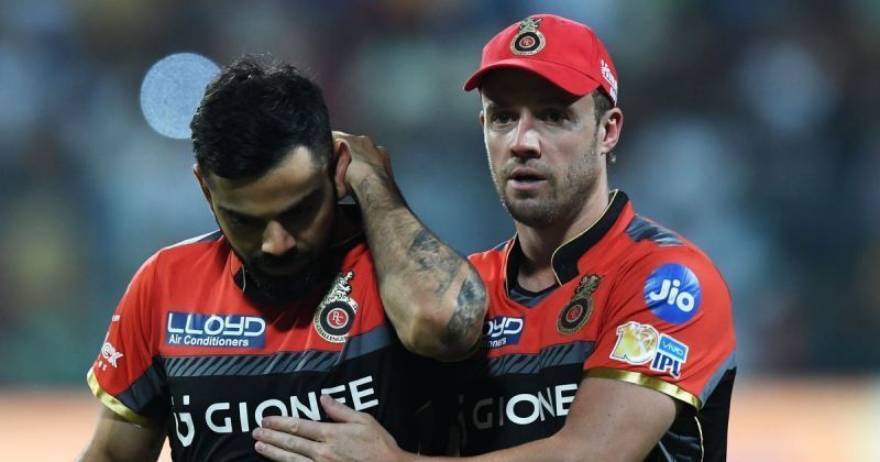 Virat Kohli (left) and AB de Villiers (right)