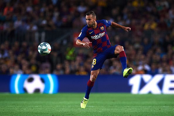 Alba during FC Barcelona v Valencia CF - La Li