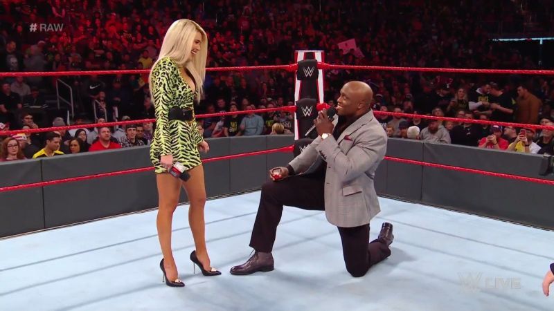 Lashley proposed to Lana in the ring