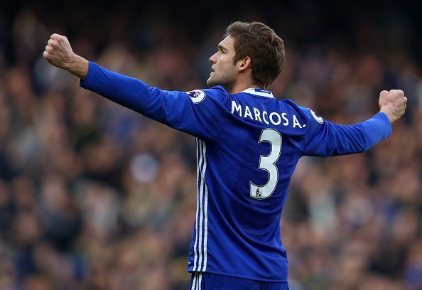 Chelsea&#039;s goal scoring defender Marcos Alonso