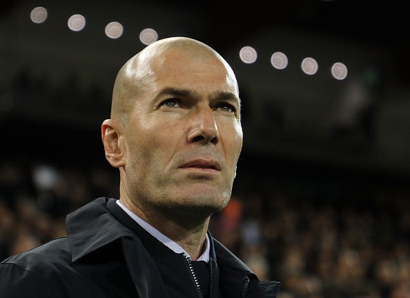 Real Madrid manager Zinedine Zidane