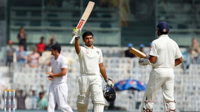 Karun Nair scored a triple century when India posted a total of 759 runs against England
