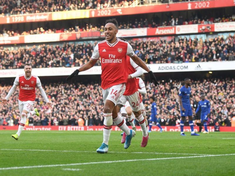 Aubameyang netted his 13th league goal and delivered a dilligent defensive diisplay too