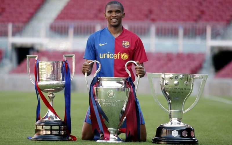 Eto&#039;o won the treble with Barcelona in 2009